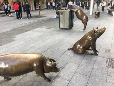 The Rundle Mall Pigs